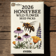 Organic honeybee seed packets for attracting pollinators and supporting local ecosystems.