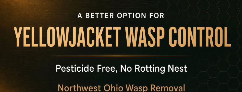 Yellowjacket wasp control with pesticide-free, non-rotting nest removal in Ohio.